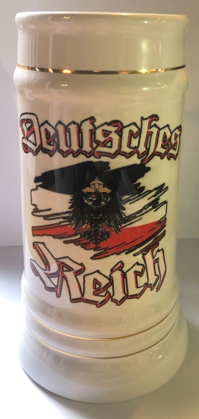 Bierkrug mit Goldlinien - Deutsches Reich