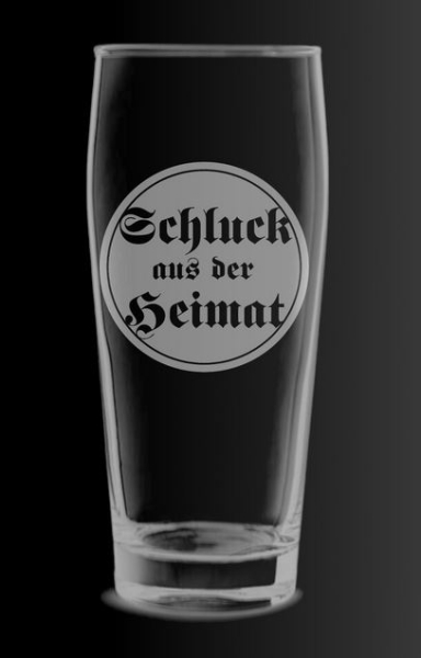 Bierglas - Schluck aus der Heimat