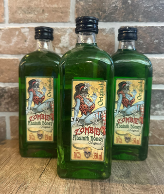 Likör - Original Absinth-Honiglikör - 0,35 Liter - Zombie's Absinth Honey