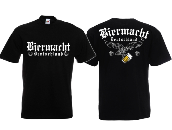 T-Hemd - Biermacht - Deutschland - schwarz