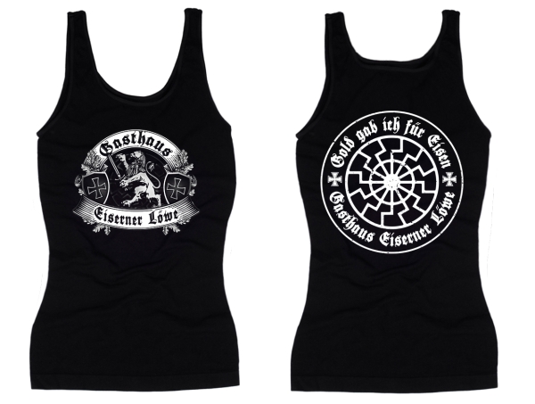 Frauen Top - Eiserner Löwe - Gold gab ich für Eisen - schwarz