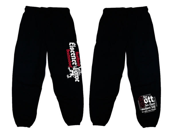 Jogginghose - Eiserner Löwe - Der Gott der Eisen wachsen ließ - schwarz