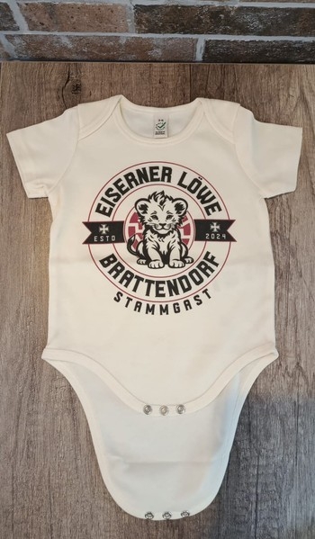 Baby-Bodie - Eiserner Löwe - Stammgast - altweiß +++NUR WENIGE DA+++