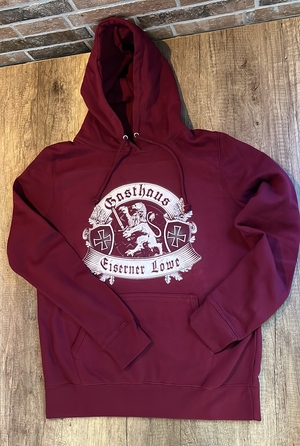 Frauen - College Hoodie - Eiserner Löwe - Gold gab ich für Eisen - burgundy +++NUR WENIGE DA+++
