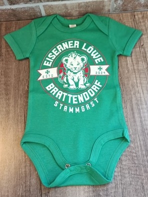 Baby-Bodie - Eiserner Löwe - Stammgast - grün +++NUR WENIGE DA+++