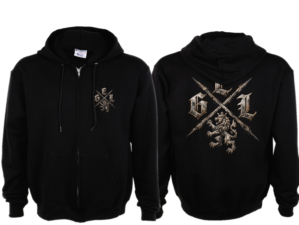 Kapuzenjacke - Eiserner Löwe - G-E-L X - Motiv 1