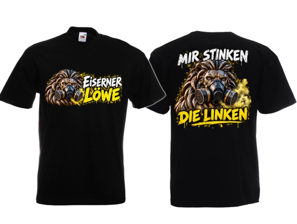 Frauen T-Shirt - Eiserner Löwe - Mir stinken die Linken - schwarz