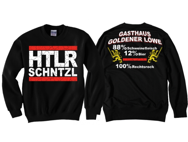 Pullover - Gasthaus Goldener Löwe - HTLR SCHNTZL - schwarz