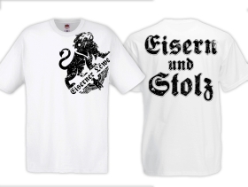 Frauen T-Shirt - Eiserner Löwe - Eisern und Stolz - weiß Frauen T-Shirt - Eiserner Löwe - Eisern und Stolz - weiß