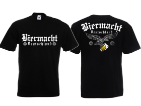 Frauen T-Shirt - Biermacht - Deutschland - schwarz Frauen T-Shirt - Biermacht - Deutschland - schwarz