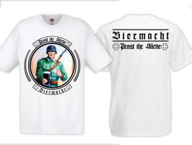 Frauen T-Shirt - Biermacht - Prost ihr Säcke - weiß Frauen T-Shirt - Biermacht - Prost ihr Säcke - weiß