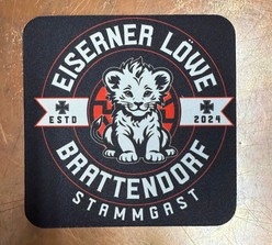 Getränkeuntersetzer - Eiserner Löwe - Brattendorf - Stammgast - Kinderlöwe