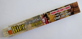 Zollstock - Bier ist billiger als Benzin - Z132