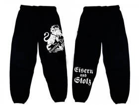 Jogginghose - Eiserner Löwe - Eisern und Stolz - schwarz