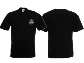 Frauen T-Shirt - Eiserner Löwe - kleines Löwenlogo - schwarz