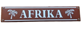 Emailleschild - Afrika - Version 2