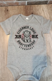 Baby-Bodie - Eiserner Löwe - Stammgast - grau melange +++NUR WENIGE DA+++