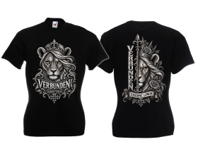 Partner T-Shirt - Eiserner Löwe - Eisern Verbunden - schwarz