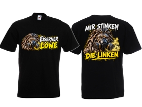T-Hemd - Eiserner Löwe - Mir stinken die Linken - schwarz